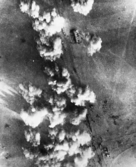 Forces Prints: Allied Middle East bombings Strafe Axis supply lines. Aircraft of the Allied Air
