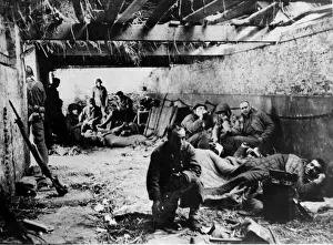 01179 Prints: Allied troops proceed inland into Northern France on the mission to liberate France