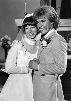 Soap Opera Prints: Before the altar for a Coronation Street'wedding are actor Christopher