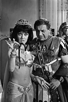 01049 Prints: Amanda Barrie and Sid James on the set of Carry on Cleo'at Pinewood Studios