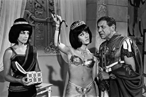 01049 Prints: Amanda Barrie and Sid James on the set of Carry on Cleo'at Pinewood Studios