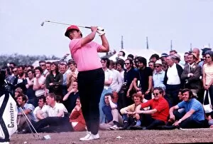 Images Dated 1st July 1971: Amercan golfer Lee Trevino plays in the 100th British Open Golf Championships July