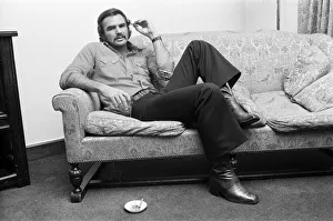 American actor Burt Reynolds at the Dorchester Hotel London. 6th July 1973