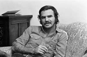 American actor Burt Reynolds at the Dorchester Hotel London. 6th July 1973