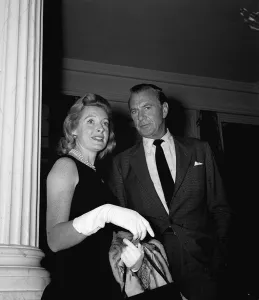 American actor Gary Cooper with actress Deborah Kerr September 1960