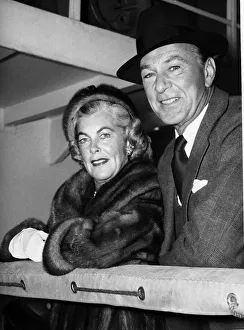 Suits And Jackets Prints: American actor Gary Cooper with his wife Sandra October 1959