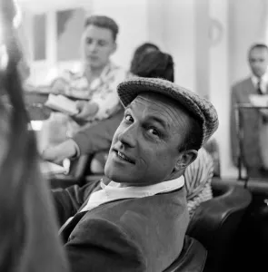 American actor Gene Kelly pictured during the 1955 Cannes Film festival. May 1955