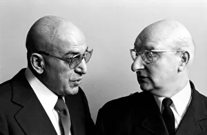 American actor Telly Savalas (left) who plays Kojak in the television series