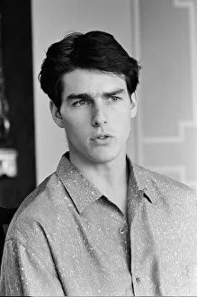 American actor Tom Cruise answers questions during an interview in his hotel suite on a