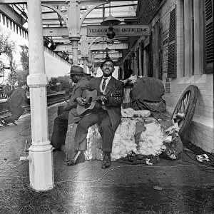 American Blues singer Brownie Mcghee and sister Rosetta Tharpe on set at Wilbraham Road