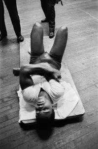 American boxer Cassius Clay Aka (Muhammad Ali) training for his non title bout against