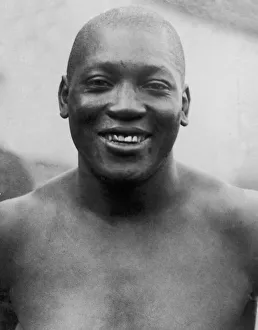 00292 Prints: American boxer Jack Johnston Circa 20th April 1915
