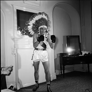00112 Prints: American boxer Jimmy Caldwell who is in London for the Amateur boxing match between