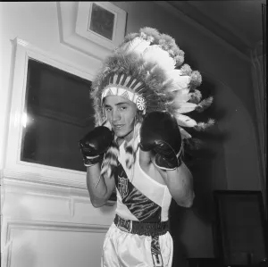American boxer Jimmy Caldwell who is in London for the Amateur boxing match between