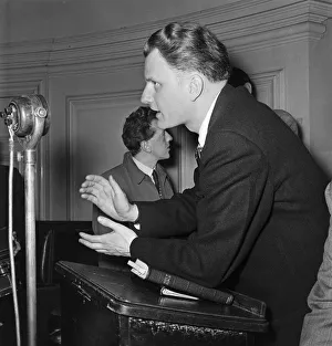 American evangelist Billy Graham at the Central Hall in Westminster