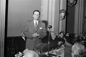 American evangelist Billy Graham hosts luncheon reception given for the clergy