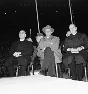 01163 Prints: American evangelist Billy Graham at Wembley during his visit to London