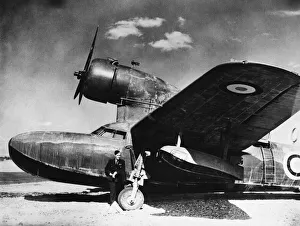 01433 Prints: American Fairchild aircraft in the Middle East by the Air Sea Rescue Service in searching