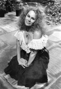 American film star Karen Black who is filming a Christmas show at Granada TV studios in