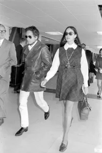 American folk singer, Bob Dylan and his wife left Heathrow Airport today to return home