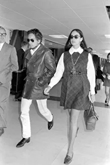 American folk singer, Bob Dylan and his wife left Heathrow Airport today to return home