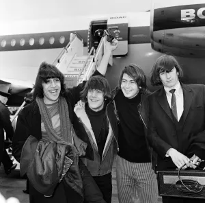 00714 Prints: American group The Lovin Spoonful arrive at London airport from New York