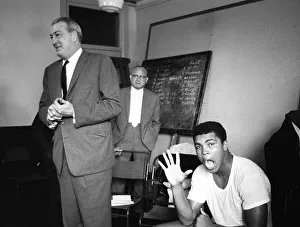 American heavyweight boxer Cassius Clay training ahead of his non-title heavyweight