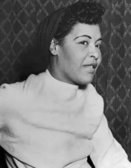 00366 Prints: American jazz singer Billie Holiday Jazz Singer in the UK ahead of her first concert