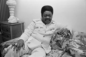 Pianist Prints: American pianist Fats Domino in London to play at the New Victoria Theatre