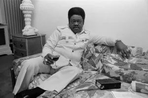 01123 Prints: American pianist Fats Domino in London to play at the New Victoria Theatre