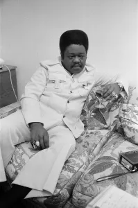 01123 Prints: American pianist Fats Domino in London to play at the New Victoria Theatre