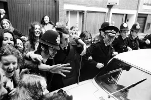 01134 Prints: American pop idol David Cassidy arrived through the back door of Radio Luxembourg while