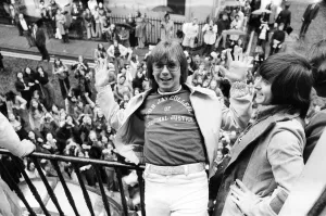 01134 Prints: American pop idol David Cassidy arrived through the back door of Radio Luxembourg while
