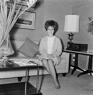 American pop singer Brenda Lee in her room at the Hilton Hotel in London