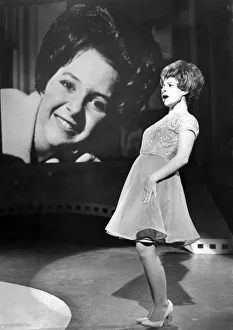 00037 Prints: American pop star Brenda Lee filming at the B. B. C. T. V. studios, Dickenson road
