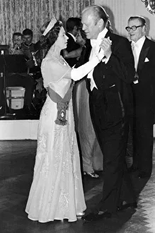 President Prints: American President Gerald Ford dances with Queen Elizabeth II during a White House state