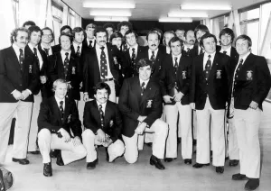 The American Rugby Union Team known as the Eagles seen here arriving at Heathrow Airport