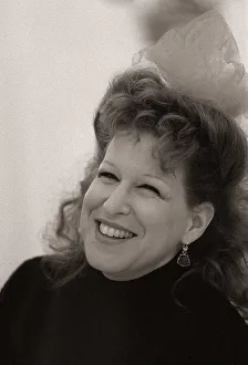 00138 Prints: American singer and actress Bette Midler in London on promotional tour. December 1987