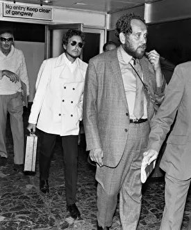 American singer Bob Dylan arrives at Londons Heathrow Airport ahead of his