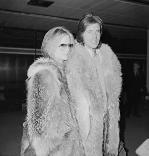 American singer and film actor Rick Nelson accompanied by his wife Kristin