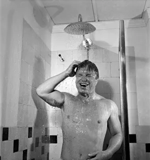 American Singer Guy Mitchell in his hotel room at the Savoy following his arrival in