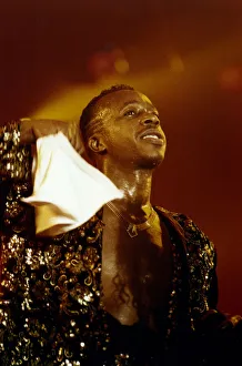 00753 Prints: American singer MC Hammer performs in concert at the Whitley Bay Ice Rink, Tyne and Wear