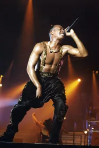 00753 Prints: American singer MC Hammer performs in concert at the Whitley Bay Ice Rink, Tyne and Wear