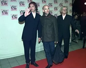Images Dated 12th November 1998: American singer Michael Stipe and his band REM at the MTV Music Video Awards ceremony in