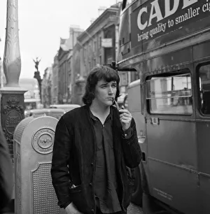 01513 Prints: American singer P. J. Proby pictured outside the law courts after his visit to the high