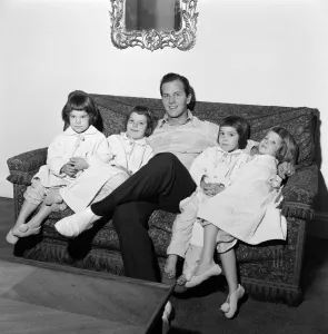 American singer, Pat Boone, in London with his wife (not pictured) Shirley