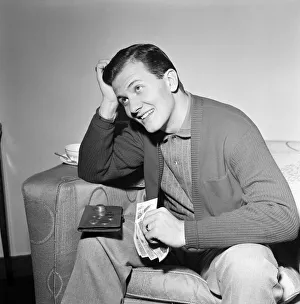 01115 Prints: American singer Pat Boone in the UK for a series of television and variety engagements