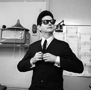 American singer Roy Orbison March 1965 gets ready for his starring role