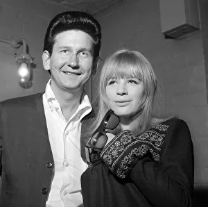 American singer Roy Orbison with Marianne Faithfull February 65 in London