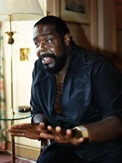 American singer songwriter Barry White. Circa 1992